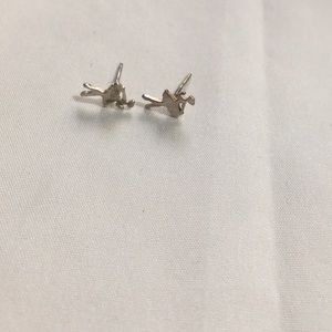 4 for 14: Cute silver ballerina studs